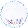 Embroidered napkin Holy Wedding