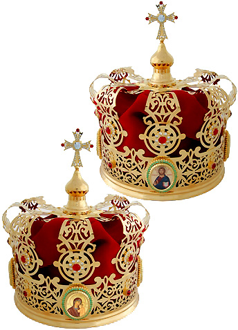 Orthodox wedding crowns