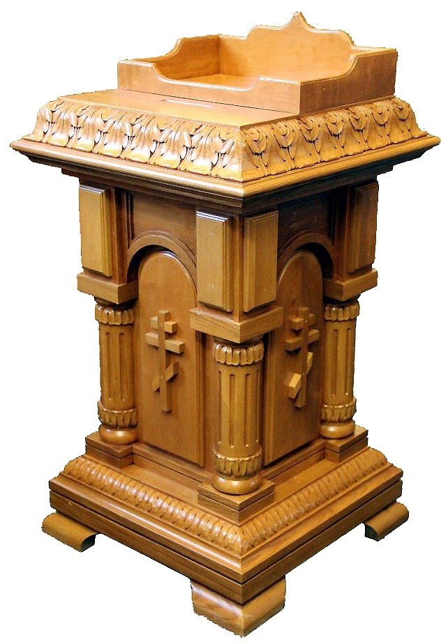 Donation table with candle compartment Istok Church Supplies