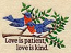 Love Is Patient Bluebirds