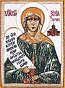 Embroidered icon - Blessed Xenia of St. Petersburg