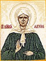Embroidered icon of Blessed Matrona of Moscow