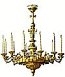 Single-level church chandelier - 1 (12 lights)