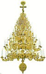 Seven-level church chandelier - 1 (98 lights)