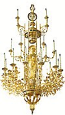 Three-level church chandelier - 1 (24 lights)