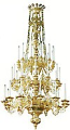 Three-level church chandelier - 4 (36 lights)