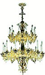 Two-level church chandelier - 8 (24 lights)
