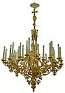 Single-level church chandelier - 11 (36 lights)