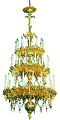 Three-level church chandelier - 7 (42 lights)