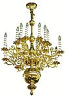 One-level church chandelier - 10 (16 lights)