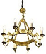 One-level church chandelier (horos) - 5 (8 lights)