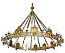 One-level church chandelier (horos) - 2 (36 lights)