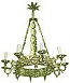 One-level church chandelier (horos) - 8 (10 lights)