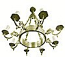 Single-level church chandelier (horos) - 9 (8 lights)