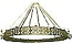 One-level church chandelier (horos) - 9