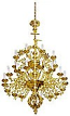 Two-level church chandelier - 14 (27 lights)