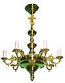 Single-level church chandelier - 14 (6-12 lights)