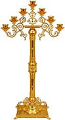 Seven-branch altar stand (candelabrum) no.2
