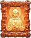 Carved icon: of Holy Blessed Matrona of Moscow