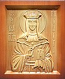 Carved icon: of Holy Great Princess Olga Equal-to-the-Apostles