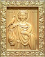 Carved icon: of Holy Martyr Tryphon