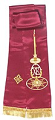Embroidered bookmark Candle