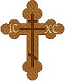Byzantine Cross embroidered applique