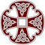 Canterbury Cross with Celtic Knots embroidered applique