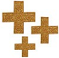Hand-embroidered crosses - D121