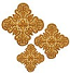 Hand-embroidered crosses - D122