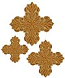 Hand-embroidered crosses - D155
