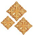 Hand-embroidered crosses - D172