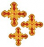 Hand-embroidered crosses - D181