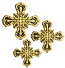 Hand-embroidered crosses - D184