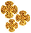 Hand-embroidered crosses - D187