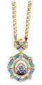 Bishop panagia - A311 (blue enamel)