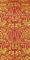 Velvet Bouquet metallic brocade (claret/gold)