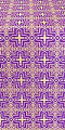 Custodian metallic brocade (violet/gold)