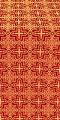 Custodian silk (rayon brocade) (red/gold)