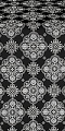 Pochaev Posad silk (rayon brocade) (black/silver)