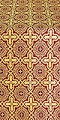 Zlatoust silk (rayon brocade) (claret/gold)