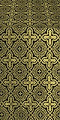 Zlatoust silk (rayon brocade) (black/gold)