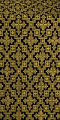 Solovki silk (rayon brocade) (black/gold)