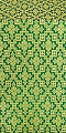 Solovki silk (rayon brocade) (green/gold)