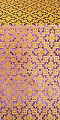 Solovki silk (rayon brocade) (violet/gold)