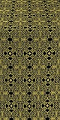 Nicea silk (rayon brocade) (black/gold)