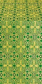 Nicea silk (rayon brocade) (green/gold)