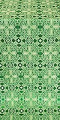 Nicea silk (rayon brocade) (green/silver)