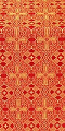 Nicea silk (rayon brocade) (red/gold)