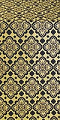 Souzdal silk (rayon brocade) (black/gold)